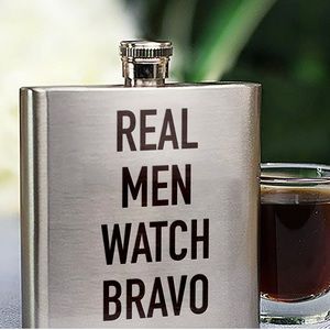 Real Men Watch Bravo Flask